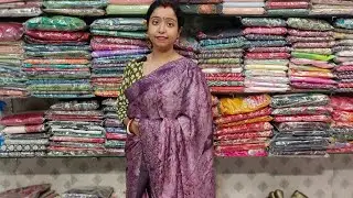 Weightless opada silk thread work saree 8083294339
