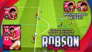 98 RATED ICONIC ROBSON REVIEW 🔥PLAYER WITH THE MOST WORKRATE🔥||PES 21