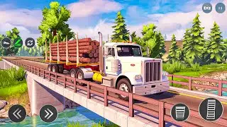 Cargo Trailer Transport Truck Driver 3D - Log Transporter Truck Driving - Android Gameplay