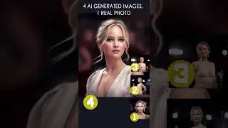 Jennifer Lawrence. Which picture shows the real Jennifer Lawrence?