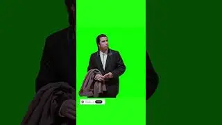 Confused John Travolta meme (Pulp Fiction) - Green Screen