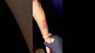 Small Guitar Tattoo Design 🎸 #sudiptattooartist #guitartattoo #shorts #shortvideo #tattoo #guitar