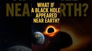 What if a black hole suddenly appeared near Earth? #BlackHole #ScienceExplained #cosmiccatastrophe