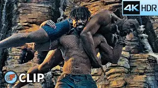 T'Challa vs Killmonger - Ritual Combat Scene | Black Panther (2018) IMAX 4K HDR Movie Clip