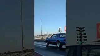 Beautiful 1988 Mustang Notchback 1/8 mile pass #shorts #dragrace #foxbody #coupe #mustangs #ford