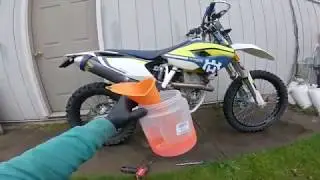 KTM HUSQVARNA FE350 ПРОМЫВКА ОХЛАЖДАЮЩЕЙ ЖИДКОСТИ