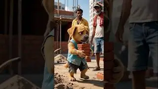 Everything for Mom 💔➡️❤️ | Hardworking Dog Story #sad #ai #music #trending #short #animals #reels