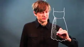How to Draw Pleats at the Waist of a Dress