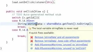 Android Application Development Tutorial   95   Saving Data with SharedPreferences