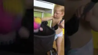 Angry at the doll