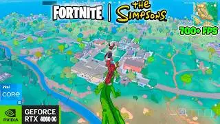 Fortnite RTX 4060 8GB OC + i5 13400F Low Settings SIMPSON Season