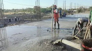 slab casting work | chhat ki dhalayi kaise kre | slab ki casting kaise kre | concrete work