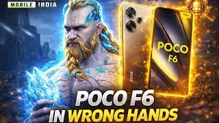 POCO F6 IN WRONG HANDS ⚡ | Poco F6 Fastest 1 Vs 4 Clutches 🔱 | Fastest Android Player In BGMI 🔱 