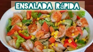 Ensalada fácil y rápida con CAMARONES