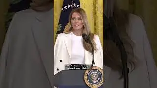 First Lady Melania Trump speaks on motherhood during White House event