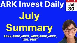 Cathie Wood ARK Invest's July Update