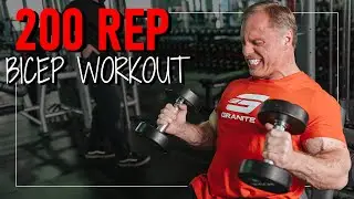 200 Rep Bicep Workout (Trigger Muscle Growth)