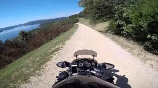 This is not a motorcycle friendly Road. The cabins were great just not parking.