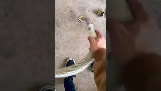 Central Vacuum sucking up  screws,sawdust