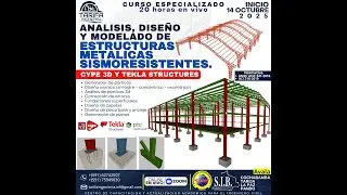ANALISIS DE ESTRUCTURAS SISMORESISTENTES NBDS 2023 - ANSI/ AISC 341 - 2016 LRFD CYPE 3D