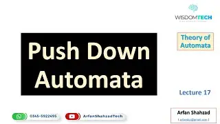 Push Down Automata in URDU by Arfan Shahzad
