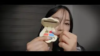 ASMR 우드화장품장난감으로 화장 시켜줄게 반모타임/Doing your Make up (Wood triggers) 후시녹음