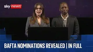 2026 BAFTA nominations being announced | Watch live Sky News coverage