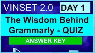 VIRTUAL INSET DAY 1 ANSWER KEY The Wisdom Behind Grammarly Quiz #VINSET #DEPEDINSET