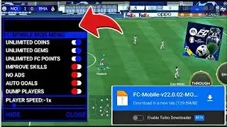 FC Mobile MOD MENU 2024 V22.0.02 DOWLOAD Link  l Unlimited Gems & Coins l FC Mobile MOD Menu