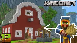Making a MASSIVE farm yard overhaul in Minecraft survival