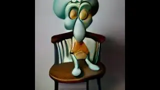 Squidward On A Chair Except It's AI Generated