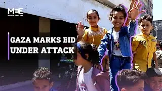 Gaza&rsquo;s children mark Eid al-Fitr amidst Israeli bombing and a halt of festivities.