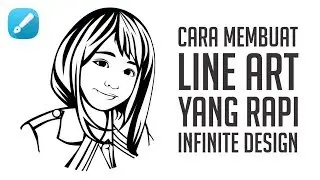 1 Color Line Art : Tutorial Line Infinite Design