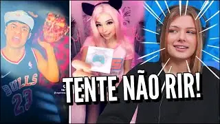 JOVENS REAGEM A BELLE DELPHINE PASSOU DOS LIMITES - TENTE NÃO RIR - OS MELHORES TIK TOK DE COMÉDIA