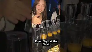 K-pop Fun!! #night #nightlife #bartender #korea #kpop #ninja #drinks #drink #party #blackpink #fyp