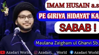 Imam Husain a.s Pe Giriya Hidayat Ka Sabab || Maulana Hafiz Syed Zaigham ul Gharvi Sb.