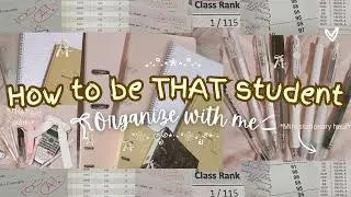 🩰How to be organized for school🩷THAT student guide + mini stationary haul🐈💗