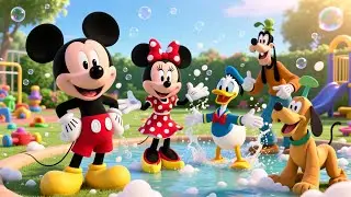 🌈🧼 Washing Toys with Mickey & Friends 🧸✨ | Fun Cleaning Song & Cartoon Adventure for Kids 