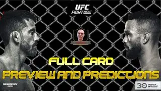UFC Fight Night Sandhagen vs Font Full Card Breakdown, Analysis, And Predictions
