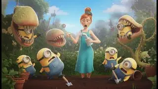 MINION Discover a FUNNY PLANT CREATURE During GARDEN WORK 🌱😂 | Funny Minion Cartoon