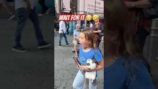 Kids&rsquo; Shocked Reaction to this Cowboy 🤠 #nyc #timessquare #shorts