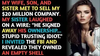 MY WIFE, SON, AND SISTER MET TO SELL MY $20 MILLION COMPANY. MY SISTER LAUGHED ON A WIRE............