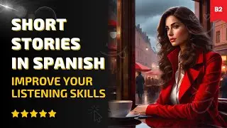 A Rainy Afternoon Chat  | Engaging SPANISH Stories 🔥 | Level B2