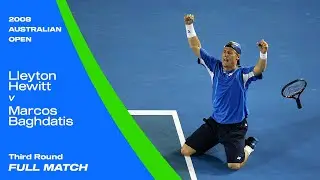 Lleyton Hewitt v Marcos Baghdatis Full Match | Australian Open 2008 Third Round