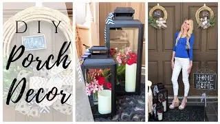 FRONT PORCH DECORATING IDEAS DIY | OUTDOOR LANTERN DECORATING IDEAS | SUMMER FRONT PORCH DECOR