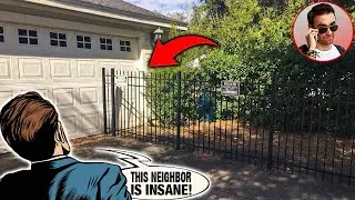Neighbor Built a Fence in The Middle of My Driveway, Blocking My Garage! My Car Is Trapped!