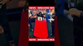 New WWE Undisputed Universal Championship Belt Presented to Roman Reigns by Triple H | #shorts