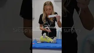 How to set up your patient in surgery 🩺🐾 Full video up now 🎥🐶 #vetnurse #vet