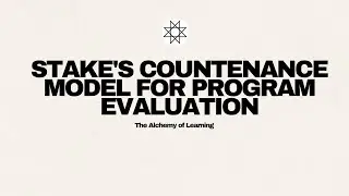 Robert Stake's Countenance Model for Program Evaluation (English) Part 1 