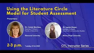 Using the Literature Circle Model for Student Assessment